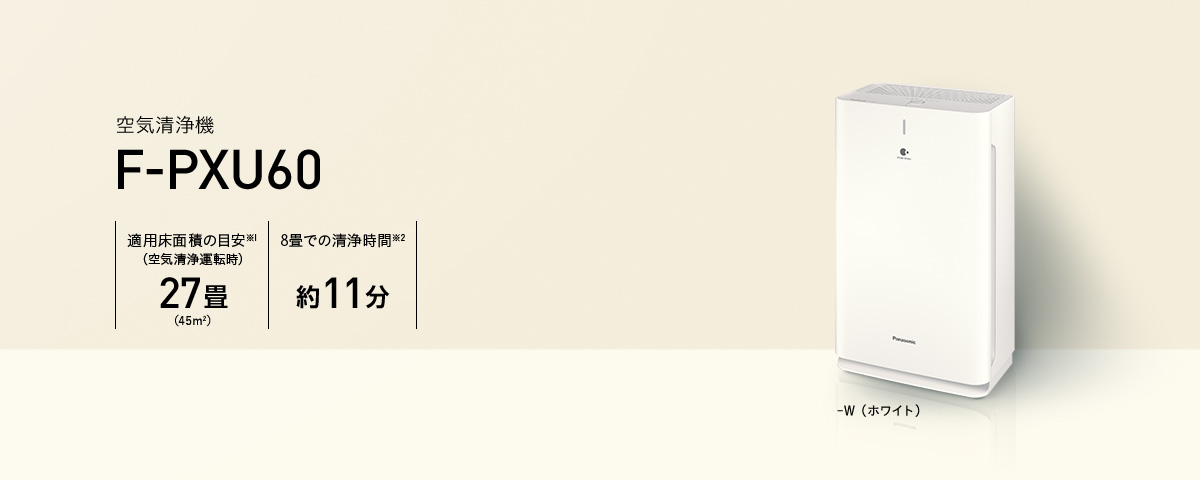 3機種【鬼比較】F-PXU60 違いと口コミ:レビュー!パナソニックの空気清浄機
