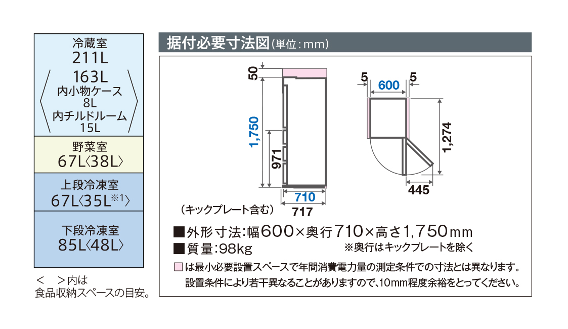 4機種【鬼比較】AQR-VZ43M 違い口コミ:レビュー!アクア430L冷蔵庫/幅60cm