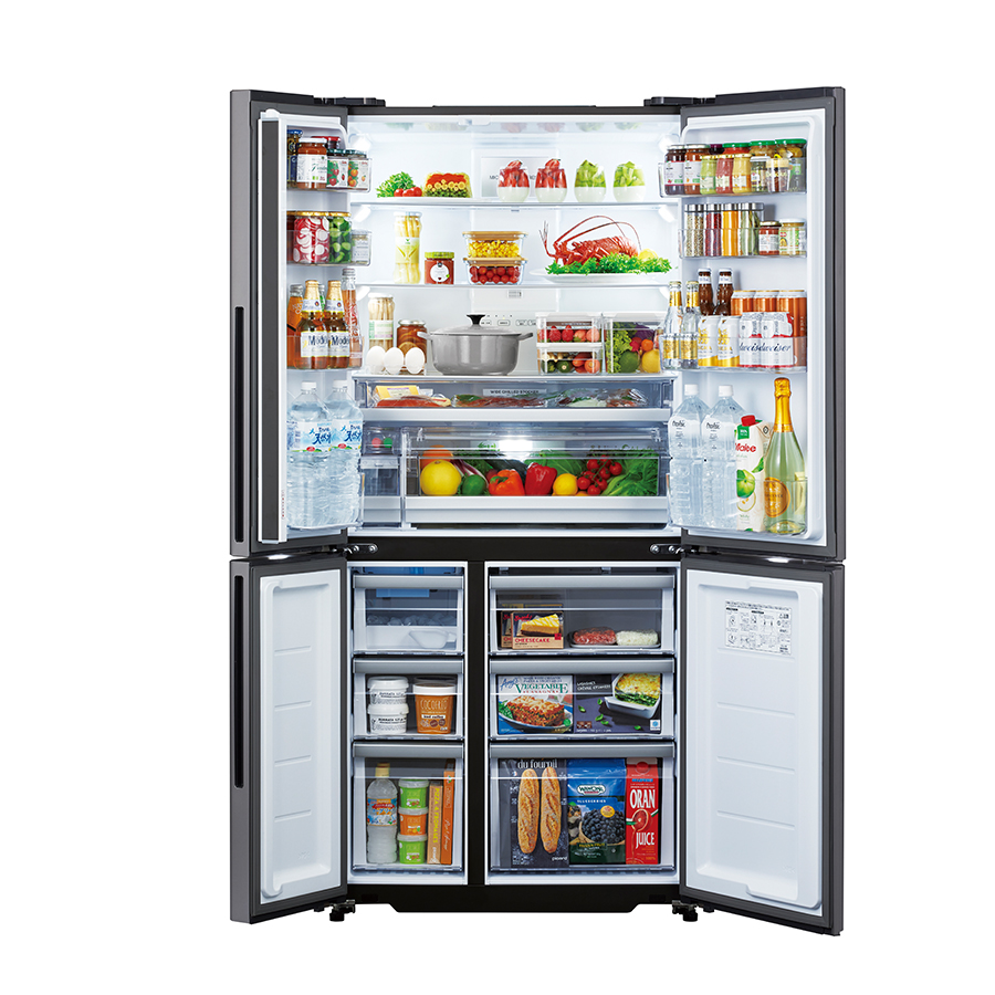 AQUA、アクアパノラマオ-プン冷凍冷蔵庫449L、AQR-SBS45H、 - 冷蔵庫